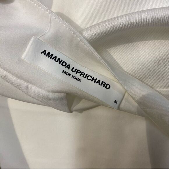 Amanda Uprichard London Dress Ivory white Mini Draped Revolve M - Picture 9 of 9